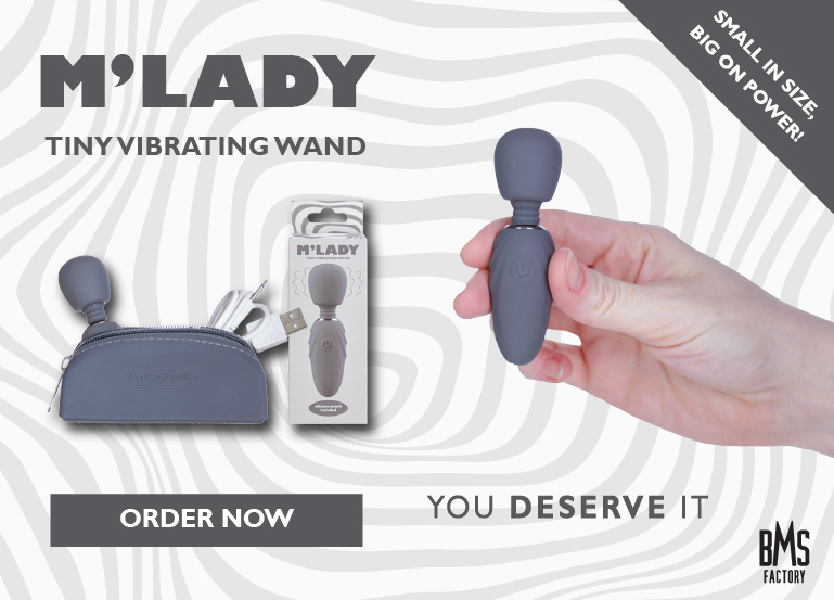 M’Lady Tiny Vibrating Wand - Grey 